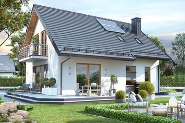  Projekt domu BW-03 wariant 11 (JGC1256) - projekt domu parterowego z poddaszem - Zdjęcie 2