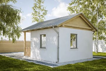  Projekt budynku gospodarczego G416 - Budynek gospodarczy (PRA1444) - projekt budynku parterowego - Zdjęcie 2