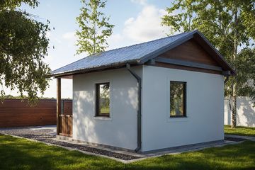  Projekt budynku gospodarczego G416 - Budynek gospodarczy (PRA1444) - projekt budynku parterowego - Zdjęcie 2