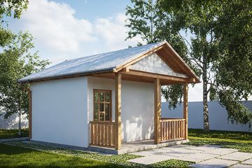  Projekt budynku gospodarczego G416 - Budynek gospodarczy (PRA1444) - projekt budynku parterowego - Zdjęcie 1