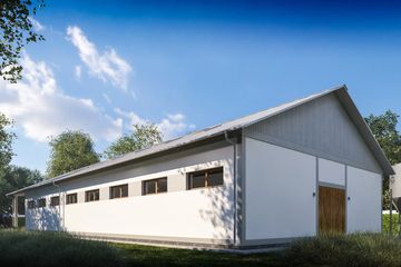  Projekt budynku gospodarczego G407 - Budynek gospodarczy (PRA1448) - projekt budynku parterowego - Zdjęcie 2
