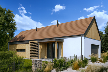  Projekt domu Dopasowany 05 (KZB1051) - projekt domu parterowego - Zdjęcie 1