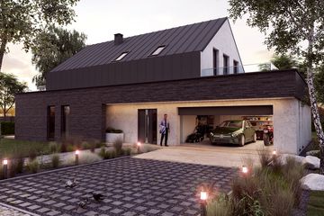  Projekt domu Ka258 T (PKT1299) - projekt domu parterowego z poddaszem - Zdjęcie 1