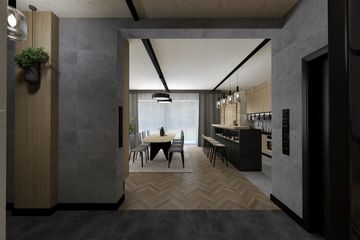 Projekt domu Ka258 T - parterowy z poddaszem dom o powierzchni 161,05 m², dach dwuspadowy - ujęcie 3