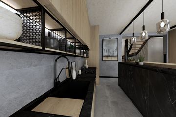 Projekt domu Ka258 T - parterowy z poddaszem dom o powierzchni 161,05 m², dach dwuspadowy - ujęcie 8