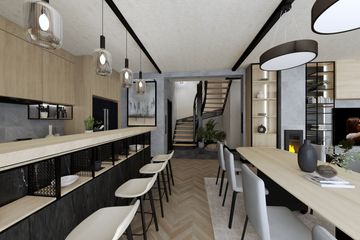 Projekt domu Ka258 T - parterowy z poddaszem dom o powierzchni 161,05 m², dach dwuspadowy - ujęcie 10