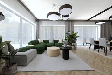 Projekt domu Ka258 T - parterowy z poddaszem dom o powierzchni 161,05 m², dach dwuspadowy - ujęcie 17