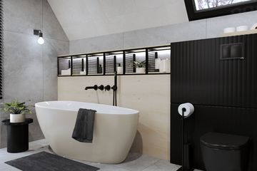 Projekt domu Ka258 T - parterowy z poddaszem dom o powierzchni 161,05 m², dach dwuspadowy - ujęcie 36
