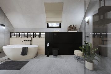 Projekt domu Ka258 T - parterowy z poddaszem dom o powierzchni 161,05 m², dach dwuspadowy - ujęcie 39