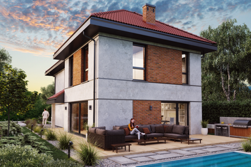  Projekt domu Ka271 (PKT1302) - projekt domu z pełnym piętrem - Zdjęcie 3