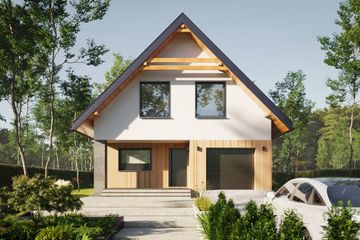  Projekt domu Dominik Prima (1883) (KRD3020) - projekt domu parterowego z poddaszem - Zdjęcie 2