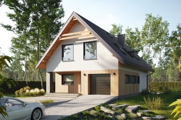  Projekt domu Dominik Prima (1883) (KRD3020) - projekt domu parterowego z poddaszem - Zdjęcie 3