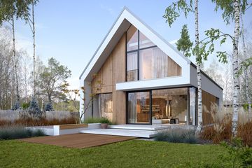  Projekt domu Idealny M1 (WAW1165) - projekt domu parterowego z poddaszem - Zdjęcie 4