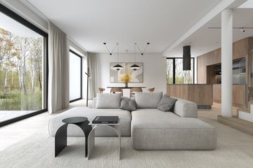  Projekt domu Idealny M1 (WAW1165) - projekt domu parterowego z poddaszem - Zdjęcie 6