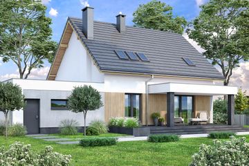  Projekt domu Tamarillo 8 modern s2 (WOF1226) - projekt domu parterowego z poddaszem - Zdjęcie 4