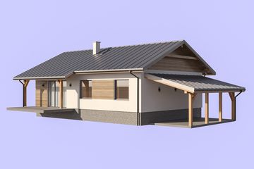  Projekt domu L-312 murowany (SLU1048) - projekt domu parterowego - Zdjęcie 4