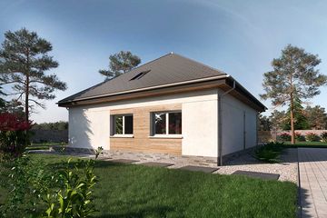  Projekt domu Oradea DCP408 (WOB1782) - projekt domu parterowego z poddaszem - Zdjęcie 4