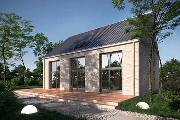  Projekt domu Lund II DCP370a (WOB1780) - projekt domu parterowego z poddaszem - Zdjęcie 2