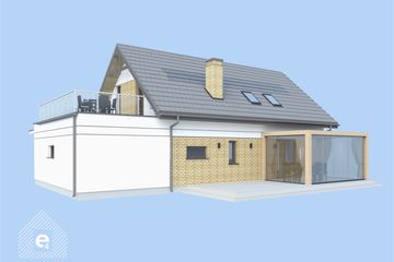  Projekt domu Wien (SLN2833) - projekt domu parterowego z poddaszem - Zdjęcie 3