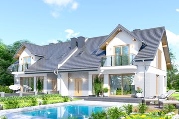  Projekt domu APS 254 wariant 2 ECO (LUA1597) - projekt domu parterowego z poddaszem - Zdjęcie 3