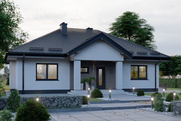  Projekt domu APS 277 wariant 2 ECO (LUA1595) - projekt domu parterowego - Zdjęcie 2