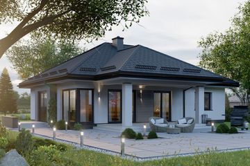  Projekt domu APS 277 wariant 2 ECO (LUA1595) - projekt domu parterowego - Zdjęcie 3