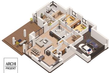  Projekt domu APS 312 wariant 2 ECO (LUA1602) - projekt domu parterowego - Zdjęcie 5