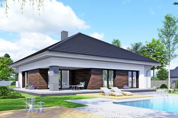  Projekt domu APS 401 ECO (LUA1604) - projekt domu parterowego - Zdjęcie 2