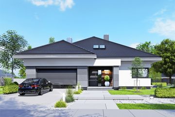  Projekt domu APS 401 wariant 3 ECO (LUA1605) - projekt domu parterowego - Zdjęcie 1