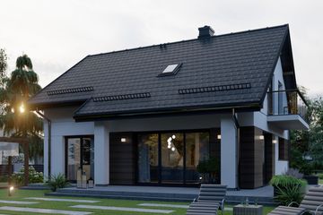  Projekt domu APS 282 ECO (LUA1609) - projekt domu parterowego z poddaszem - Zdjęcie 4