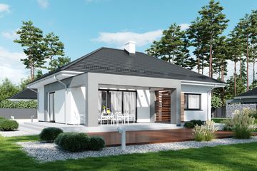  Projekt domu APS 285 ECO (LUA1608) - projekt domu parterowego - Zdjęcie 2