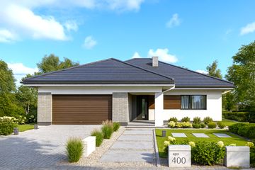  Projekt domu APS 400 ECO (LUA1607) - projekt domu parterowego - Zdjęcie 1