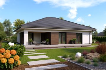  Projekt domu APS 400 ECO (LUA1607) - projekt domu parterowego - Zdjęcie 2