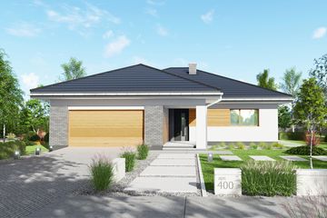  Projekt domu APS 400 ECO (LUA1607) - projekt domu parterowego - Zdjęcie 5