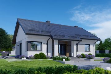  Projekt domu APS 336 wariant 2 ECO (LUA1606) - projekt domu parterowego - Zdjęcie 1