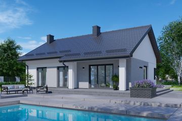  Projekt domu APS 336 wariant 2 ECO (LUA1606) - projekt domu parterowego - Zdjęcie 2