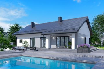  Projekt domu APS 336 wariant 2 + G ECO (LUA1618) - projekt domu parterowego - Zdjęcie 2