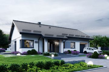  Projekt domu APS 336 wariant 2 + G ECO (LUA1618) - projekt domu parterowego - Zdjęcie 3