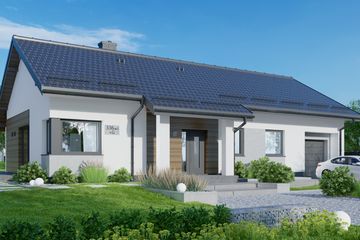  Projekt domu APS 336 wariant 3 + G ECO (LUA1619) - projekt domu parterowego - Zdjęcie 1