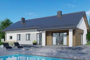  Projekt domu APS 336 wariant 3 + G ECO (LUA1619) - projekt domu parterowego - Zdjęcie 2