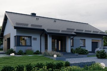  Projekt domu APS 336 wariant 3 + G ECO (LUA1619) - projekt domu parterowego - Zdjęcie 3