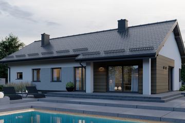  Projekt domu APS 336 wariant 3 + G ECO (LUA1619) - projekt domu parterowego - Zdjęcie 4