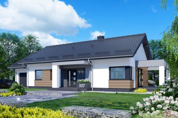  Projekt domu APS 337 ECO (LUA1612) - projekt domu parterowego - Zdjęcie 1