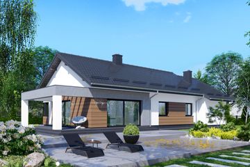  Projekt domu APS 337 ECO (LUA1612) - projekt domu parterowego - Zdjęcie 2
