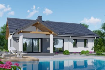  Projekt domu APS 346 wariant 4 ECO (LUA1616) - projekt domu parterowego - Zdjęcie 2