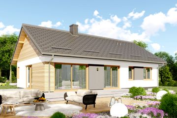  Projekt domu APS 347 ECO (LUA1613) - projekt domu parterowego - Zdjęcie 1