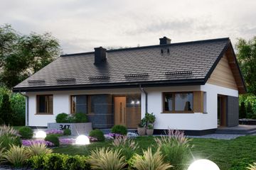  Projekt domu APS 347 ECO (LUA1613) - projekt domu parterowego - Zdjęcie 3