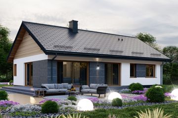  Projekt domu APS 347 ECO (LUA1613) - projekt domu parterowego - Zdjęcie 4