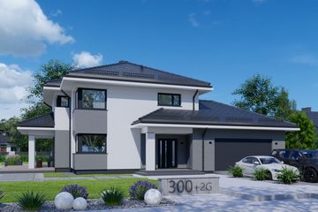  Projekt domu APS 300 + 2G ECO (LUA1620) - projekt domu z pełnym piętrem - Zdjęcie 1