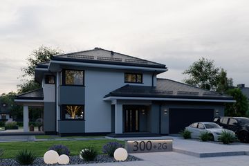  Projekt domu APS 300 + 2G ECO (LUA1620) - projekt domu z pełnym piętrem - Zdjęcie 3